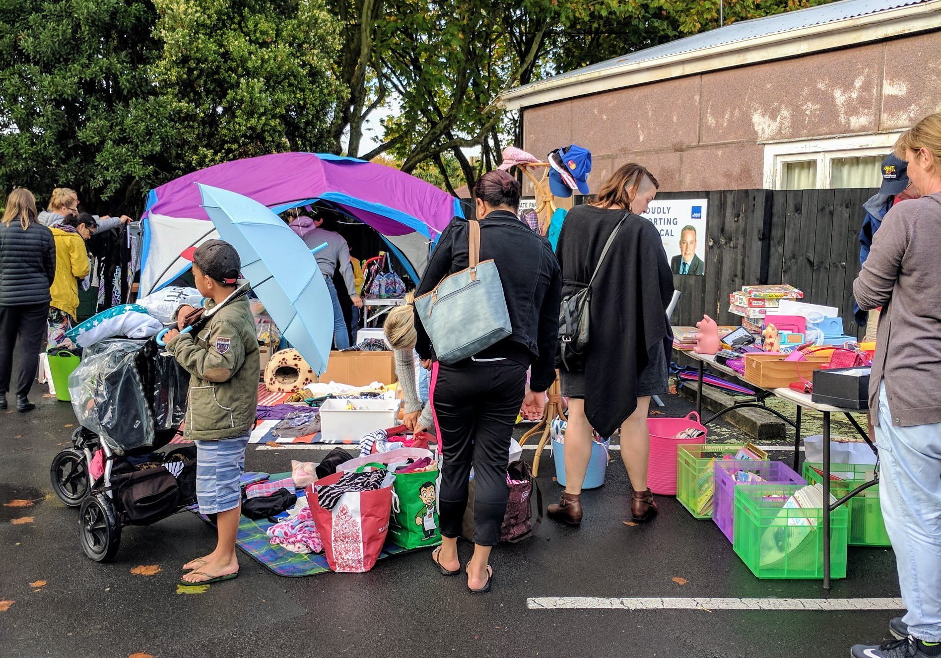 Car boot market, April 2018