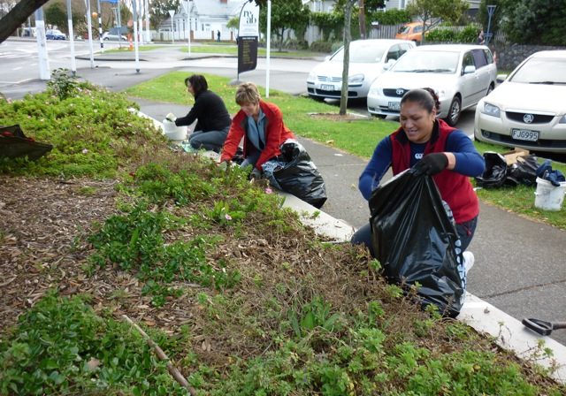 Shirley at tidy up June 2012